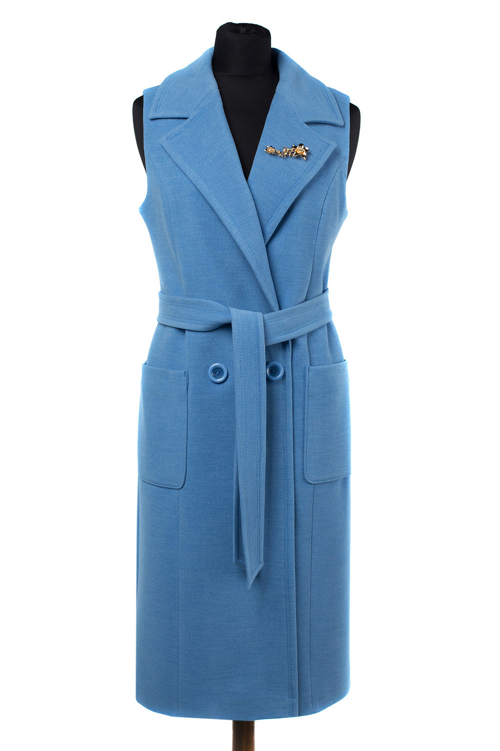 01-09081 Пальто женское демисезонное (пояс) - El podio фото 7