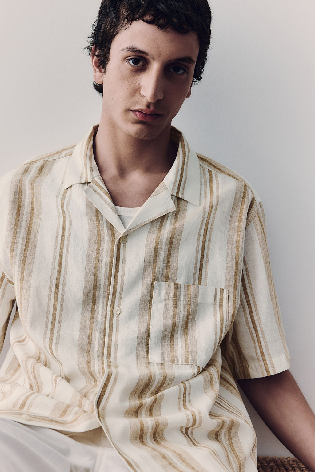 Camisa resort en mezcla de lino Regular Fit - H&m фото 2