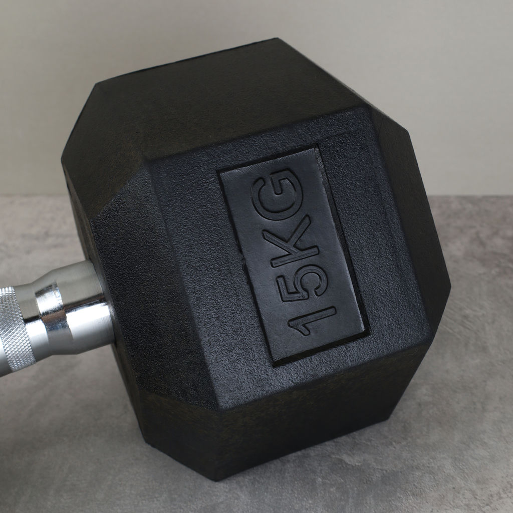 Гантель гексагональная Woohooo Pump / WP-15В / 15 кг / черный / уп1 - ГалеонТрейд фото 2