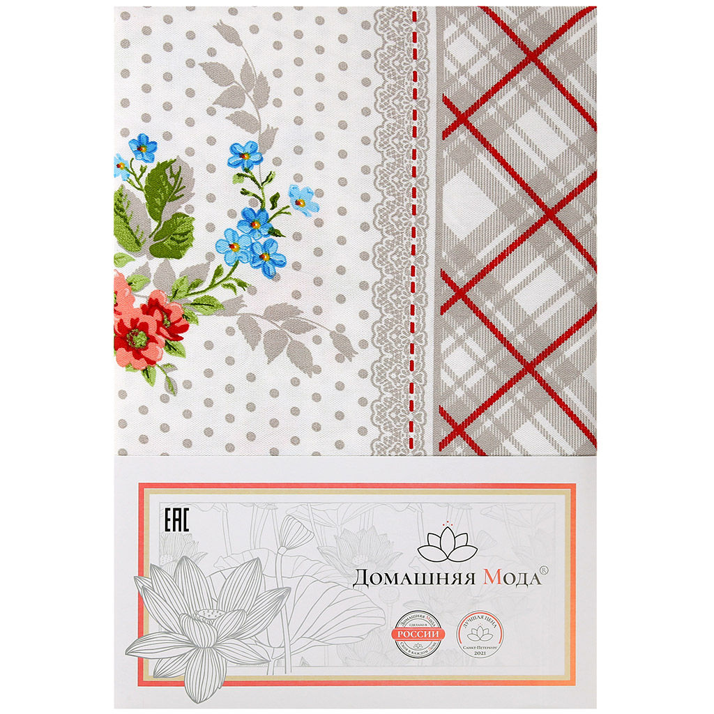 Розовый ноктюрн Скатерть 180х145см, длина стола до 140см, на 6 персон, хлопок Премиум 186г/м2, Домашняя мода (Россия)  фото 5