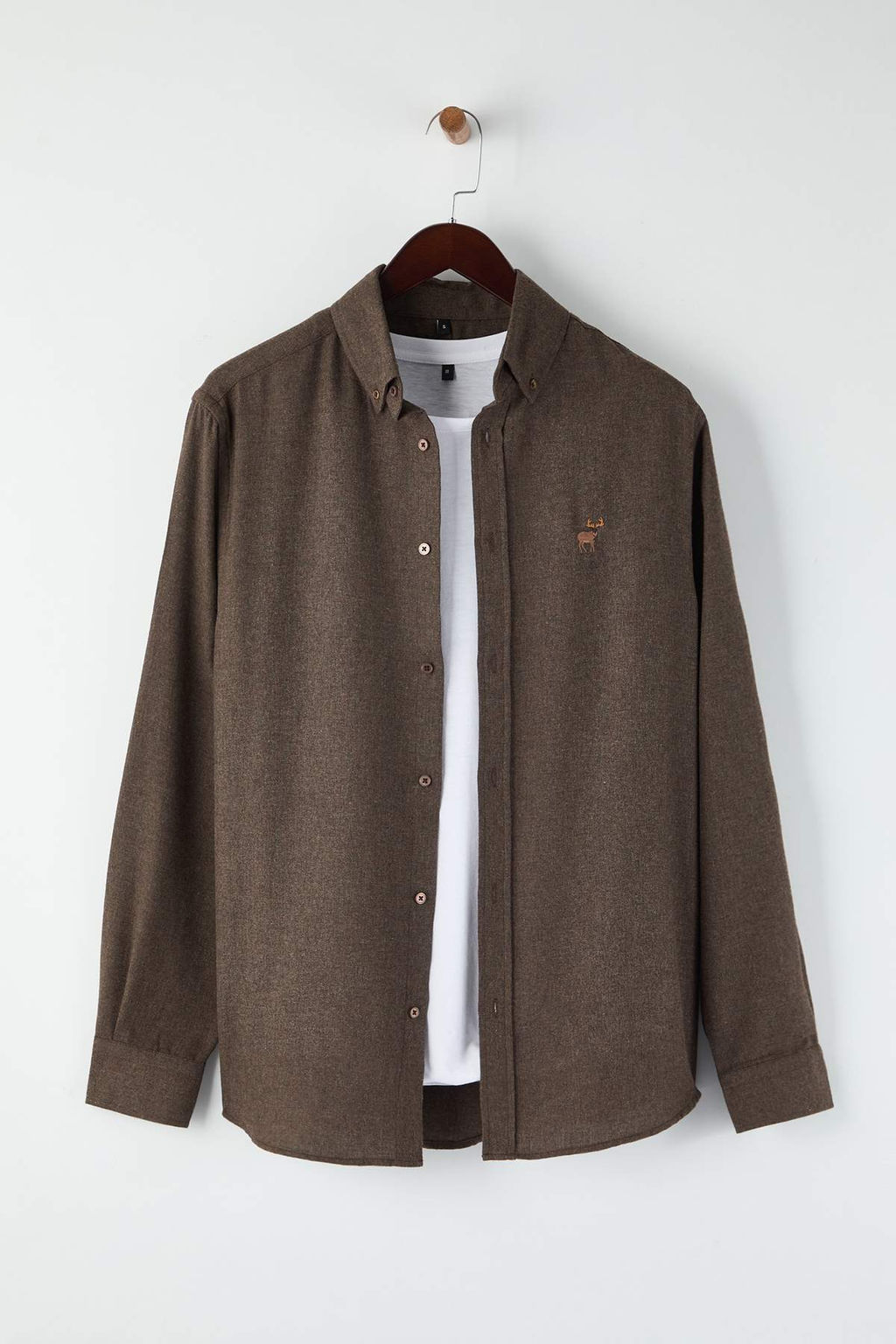 Lacivert Regular Erkek Flanel Nak?sl? Gomlek TMNAW26GO00010 - Trendyolmilla фото 19