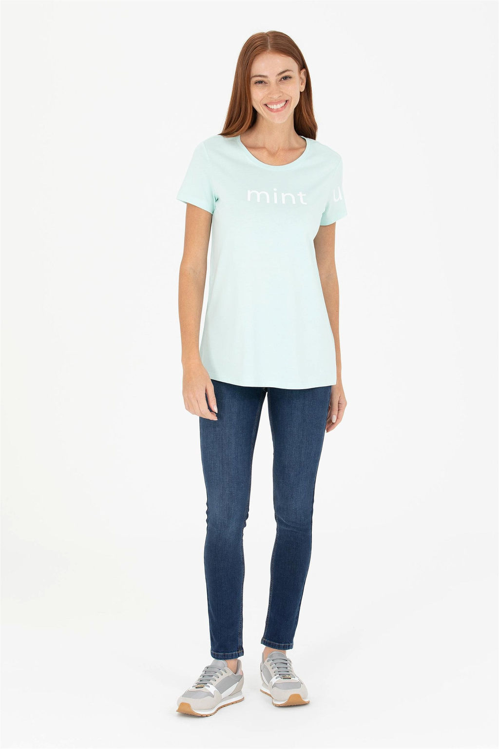 U. S. Polo Assn Женская мятная футболка с круглым вырезом - U.s. polo assn фото 11