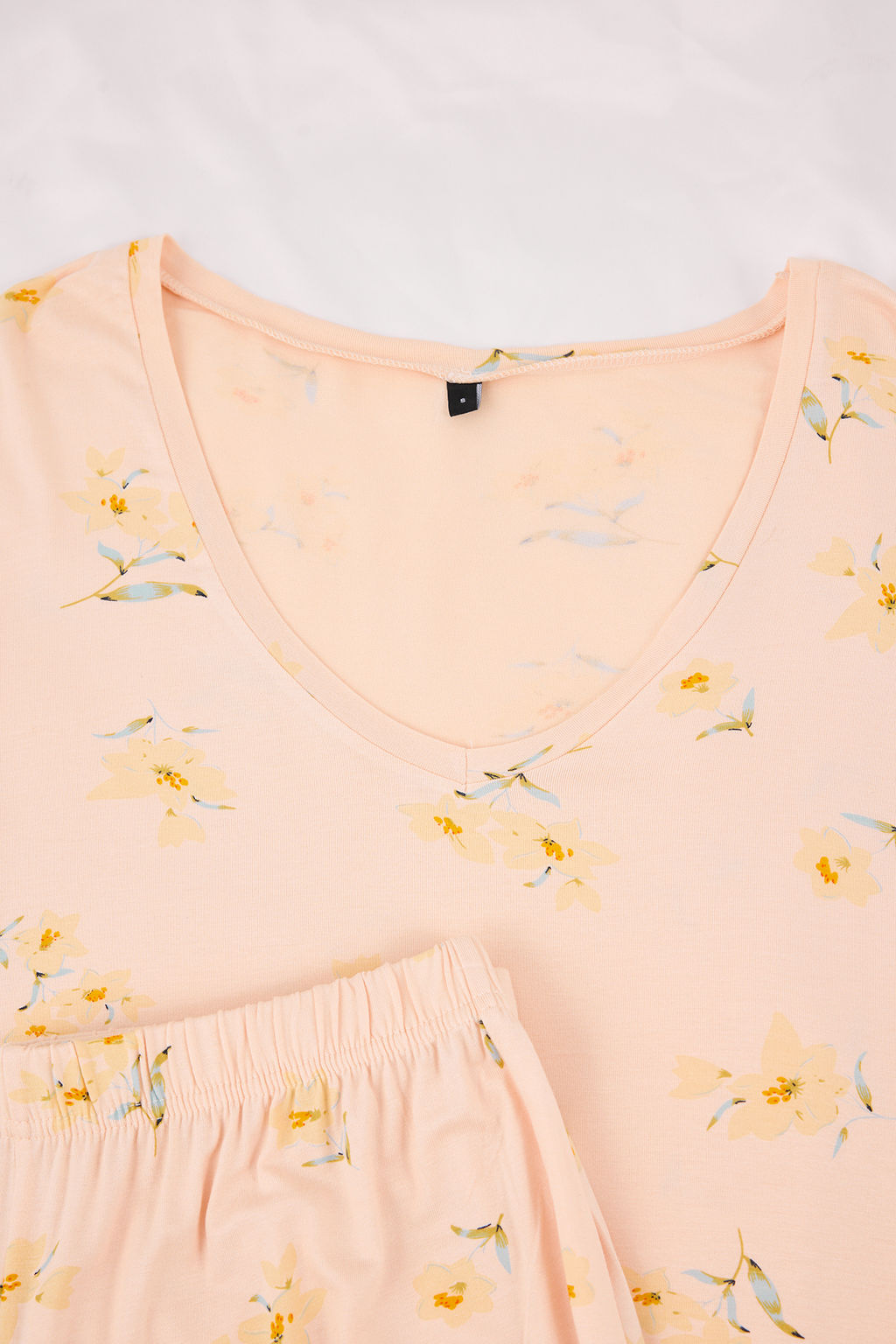 Somon Cicekli Viskon Suprem Orme Pijama Tak?m? THMSS26PT00023 - Trendyolmilla фото 14