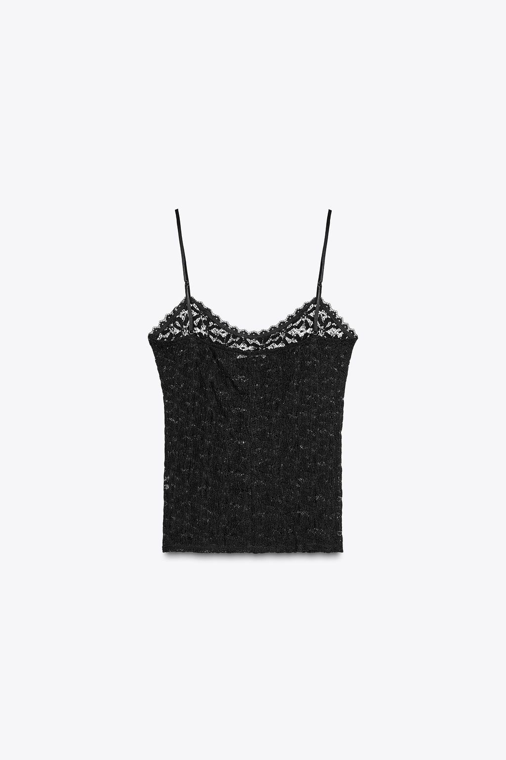 LACE STRAPPY TOP - Zara фото 6