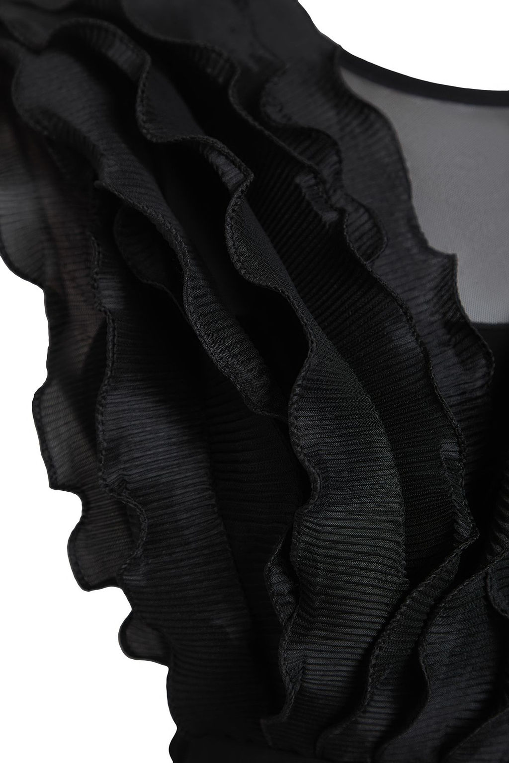 TRENDYOLMILLA Siyah Tul Detayl? F?rf?rl? Orme Body TPRSS25BD00010  фото 10