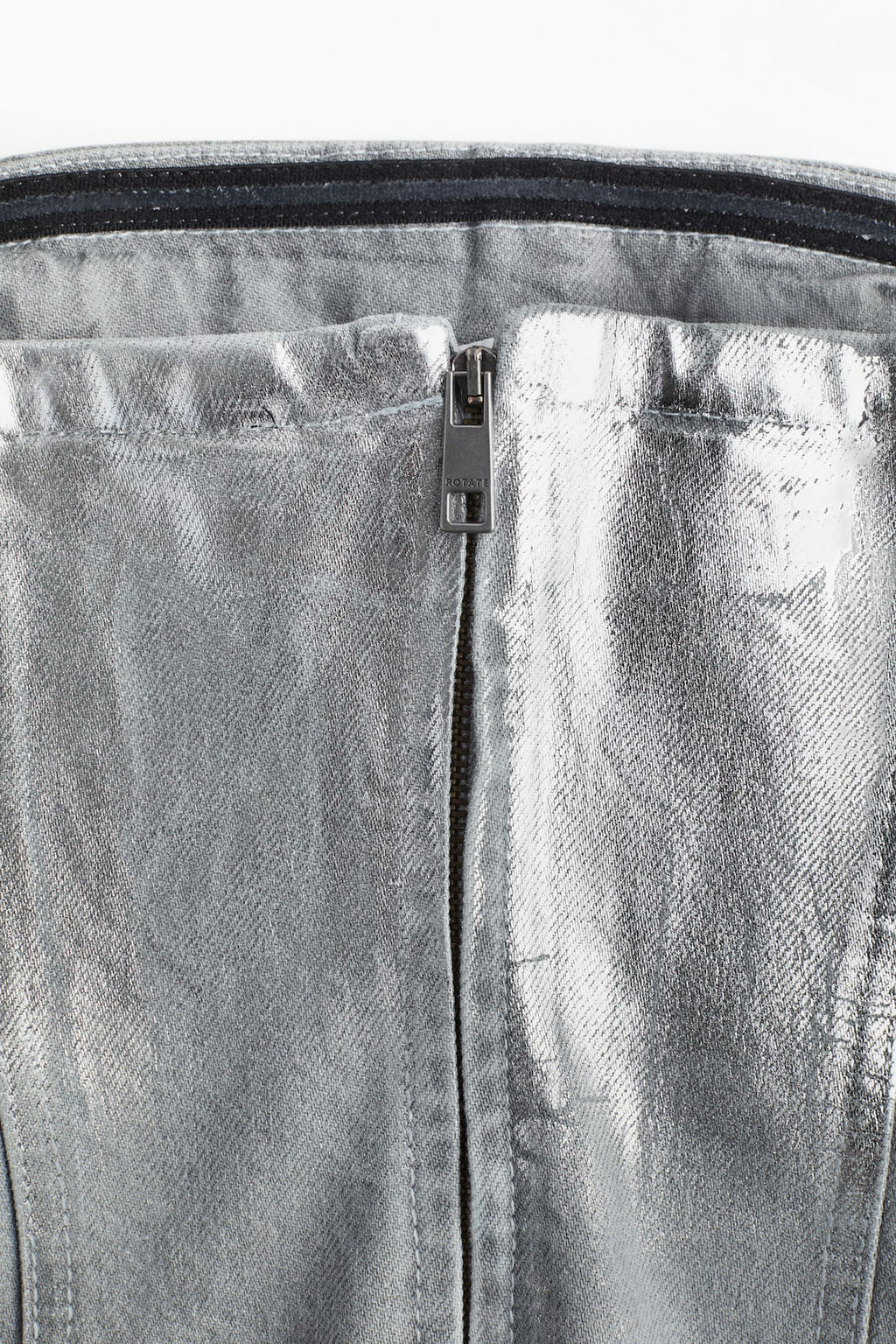 Vestido bandeau en denim brillante - H&m фото 5