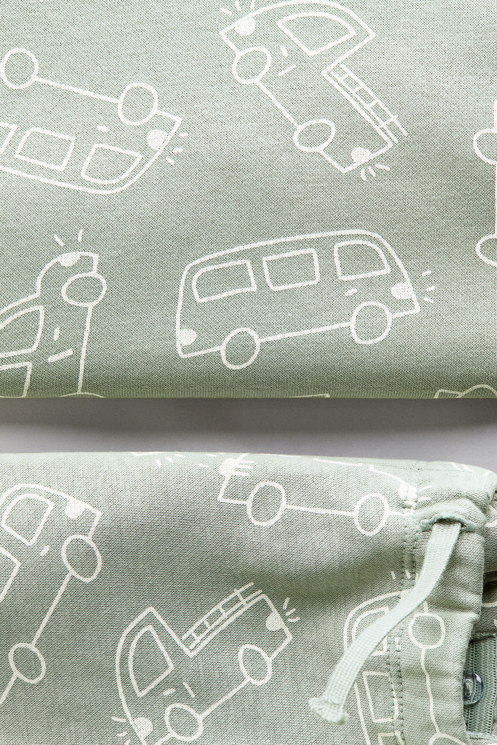 Conjunto estampado de 2 piezas en tejido sudadera