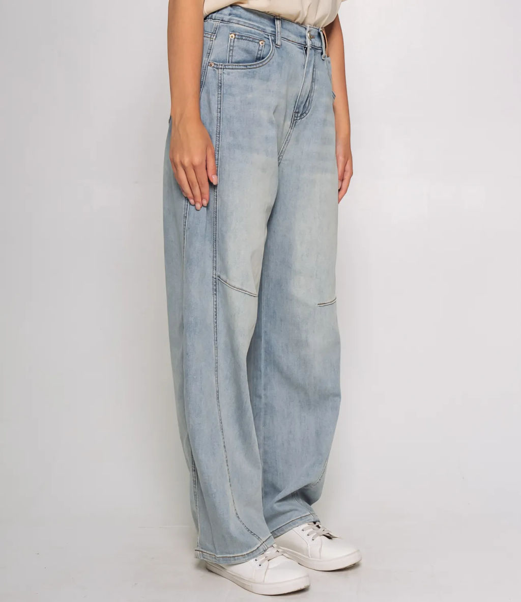 Джинсы #КТ25032, голубой