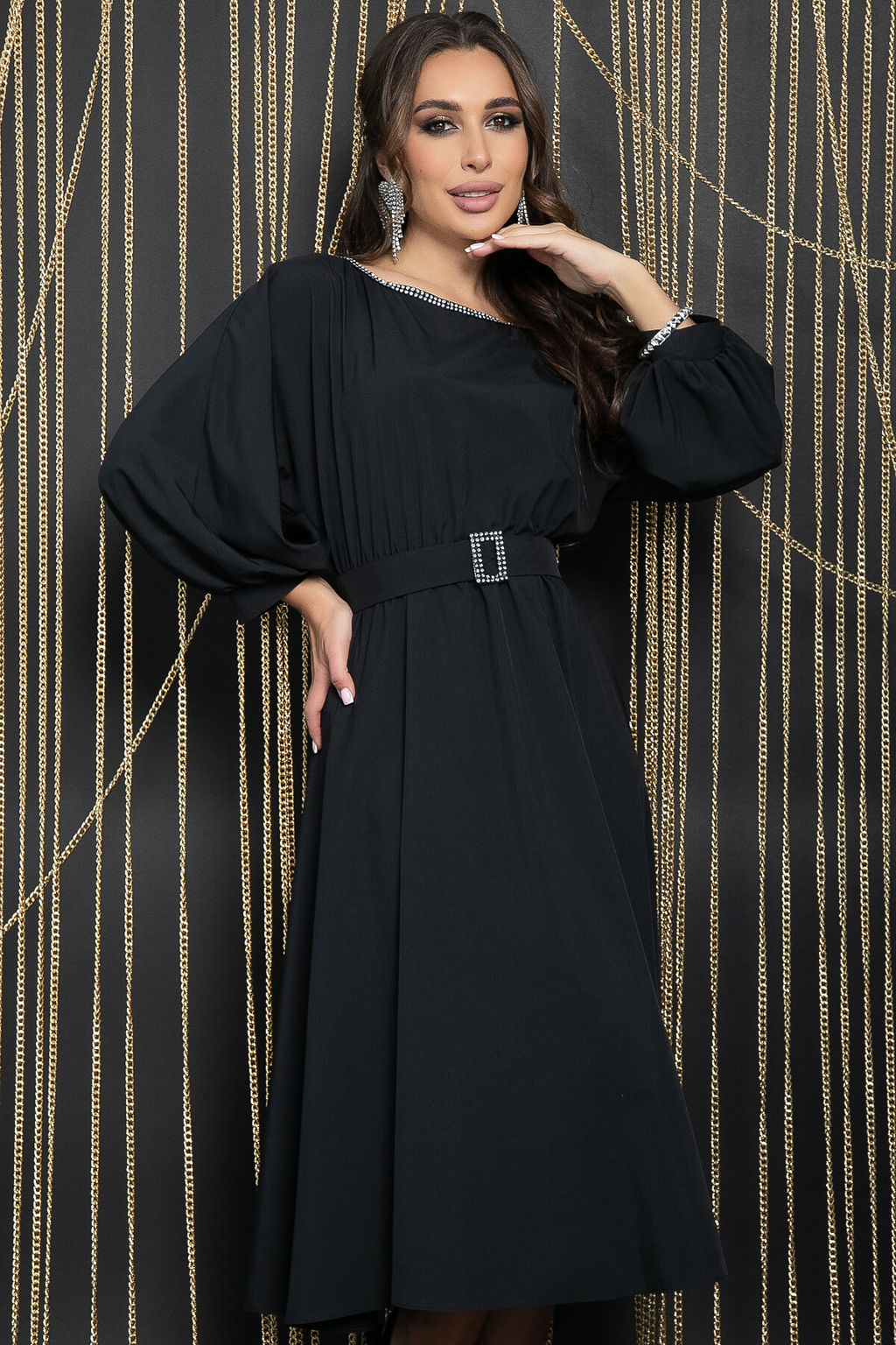 Платье Утонченный вкус (черное) П11728 - Lt collection фото 5