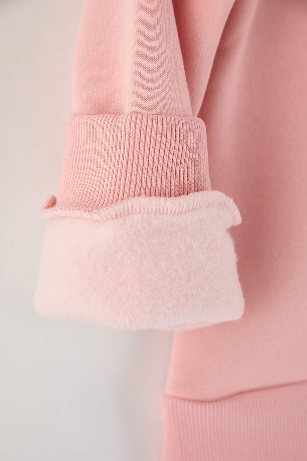 Ekru Pamuklu Kalp Baskl? Kal?n/Ici Polarl? Regular Orme K?z Cocuk Sweatshirt TKDAW26SW00023 - Trendyolmilla фото 7