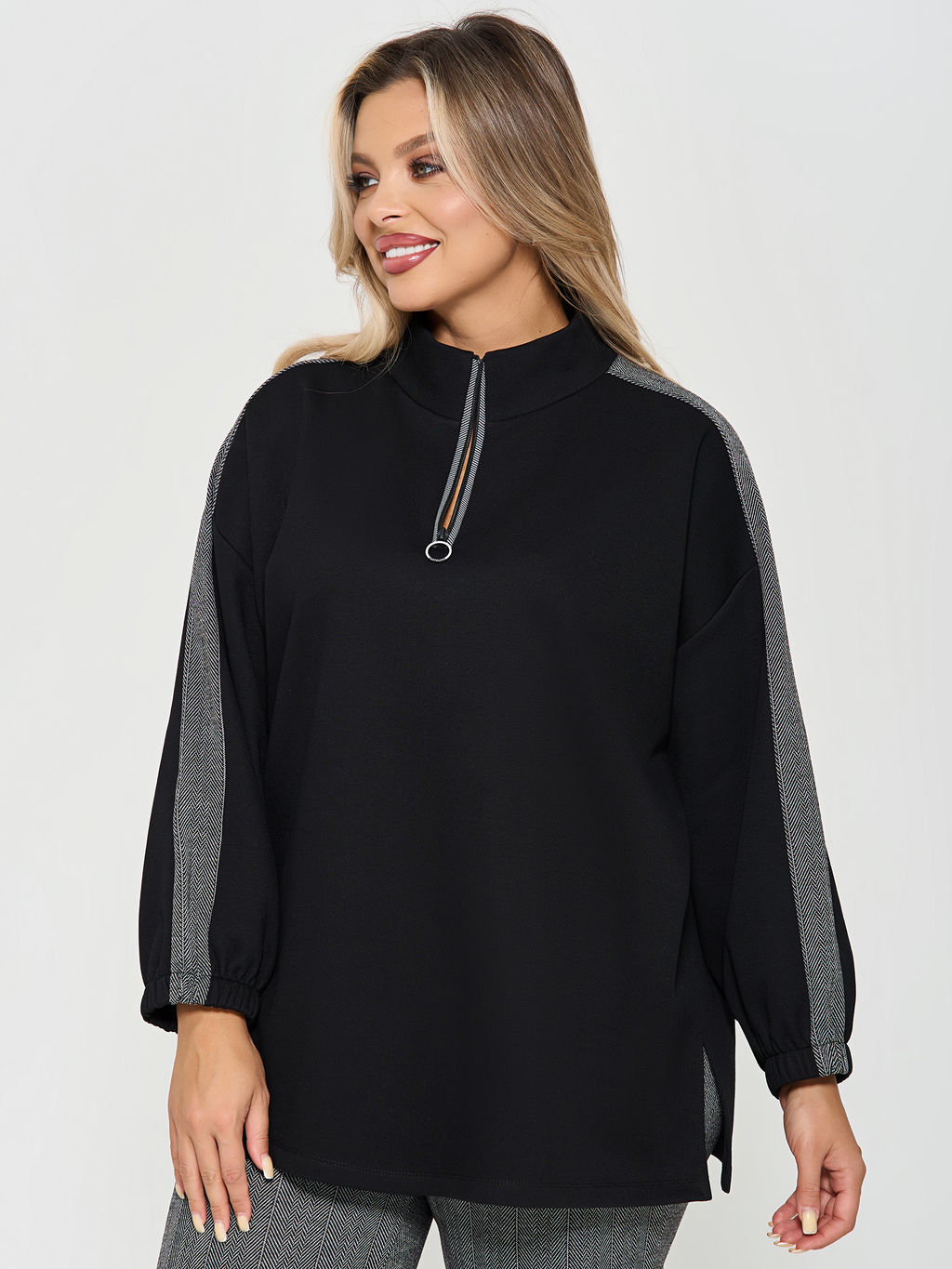 Джемпер 0431-1с черный