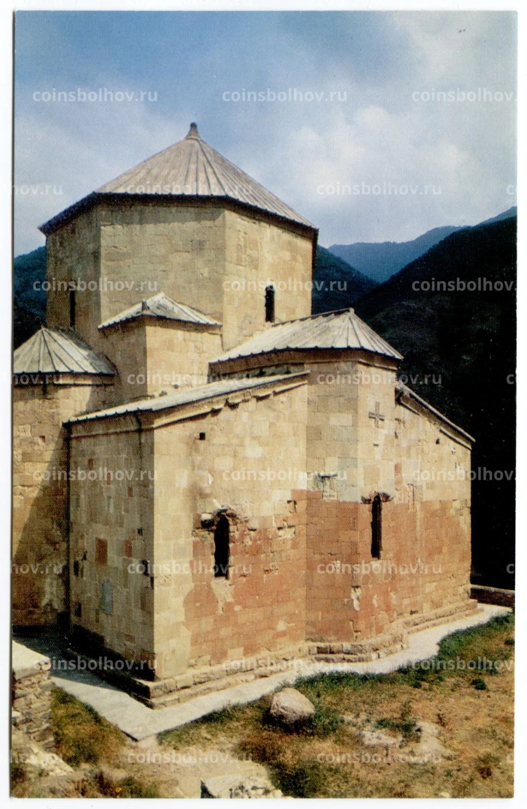 Открытка Грузинская ССР  Храм Атени. Вид с северо-запада.