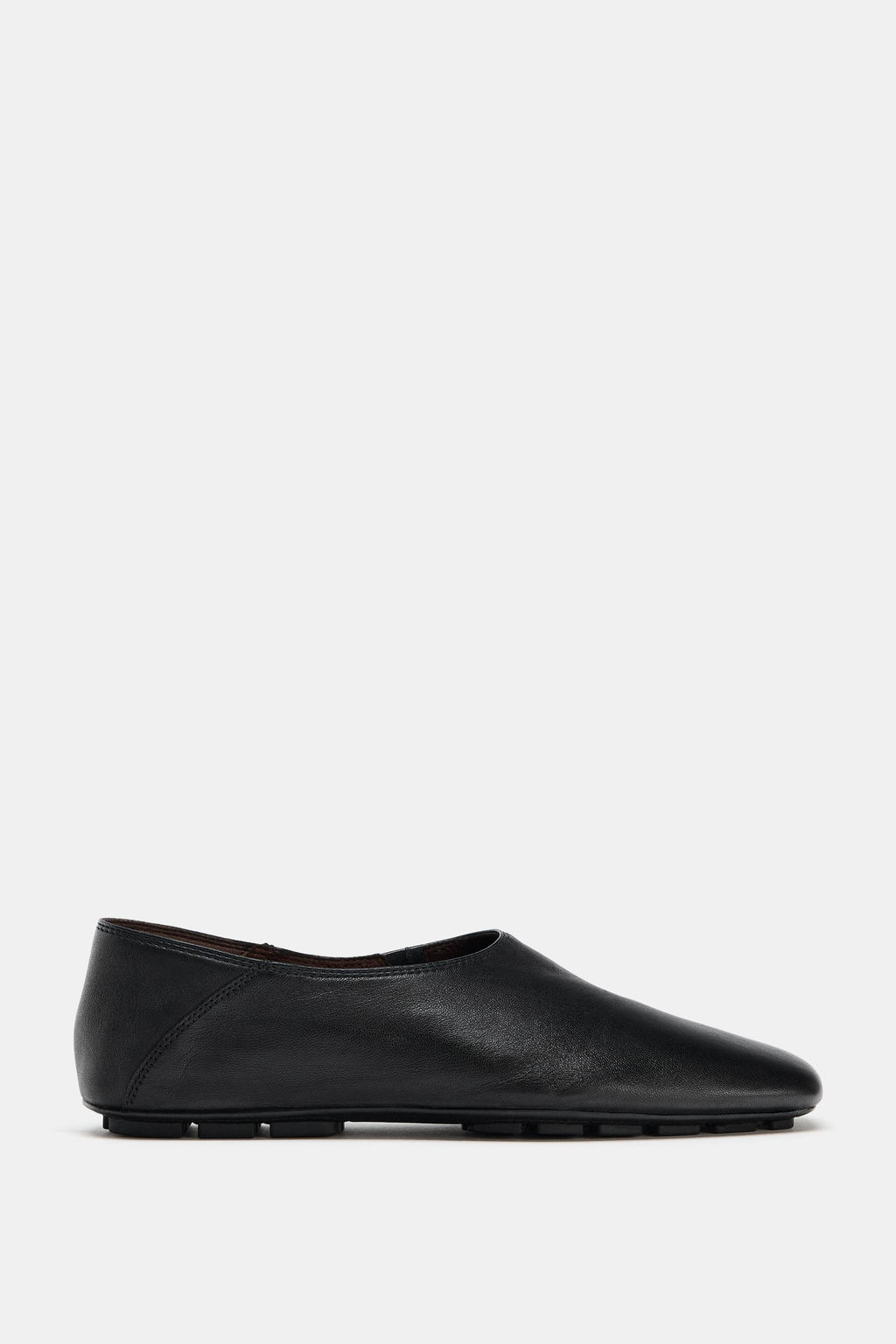 LIMITED EDITION FLAT LEATHER SHOES - Zara фото 5