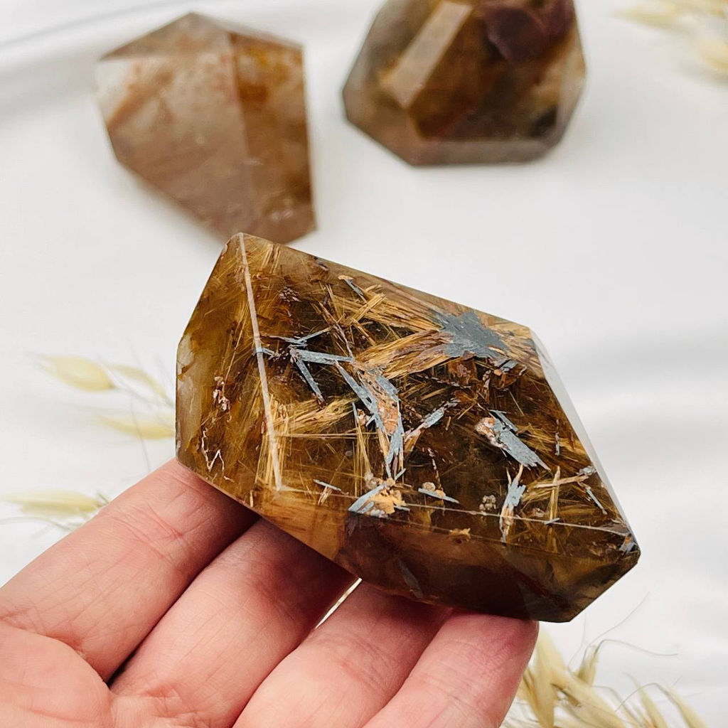 Кристалл из Рутиловго кварца Волосатик - Радуга самоцветов фото 3