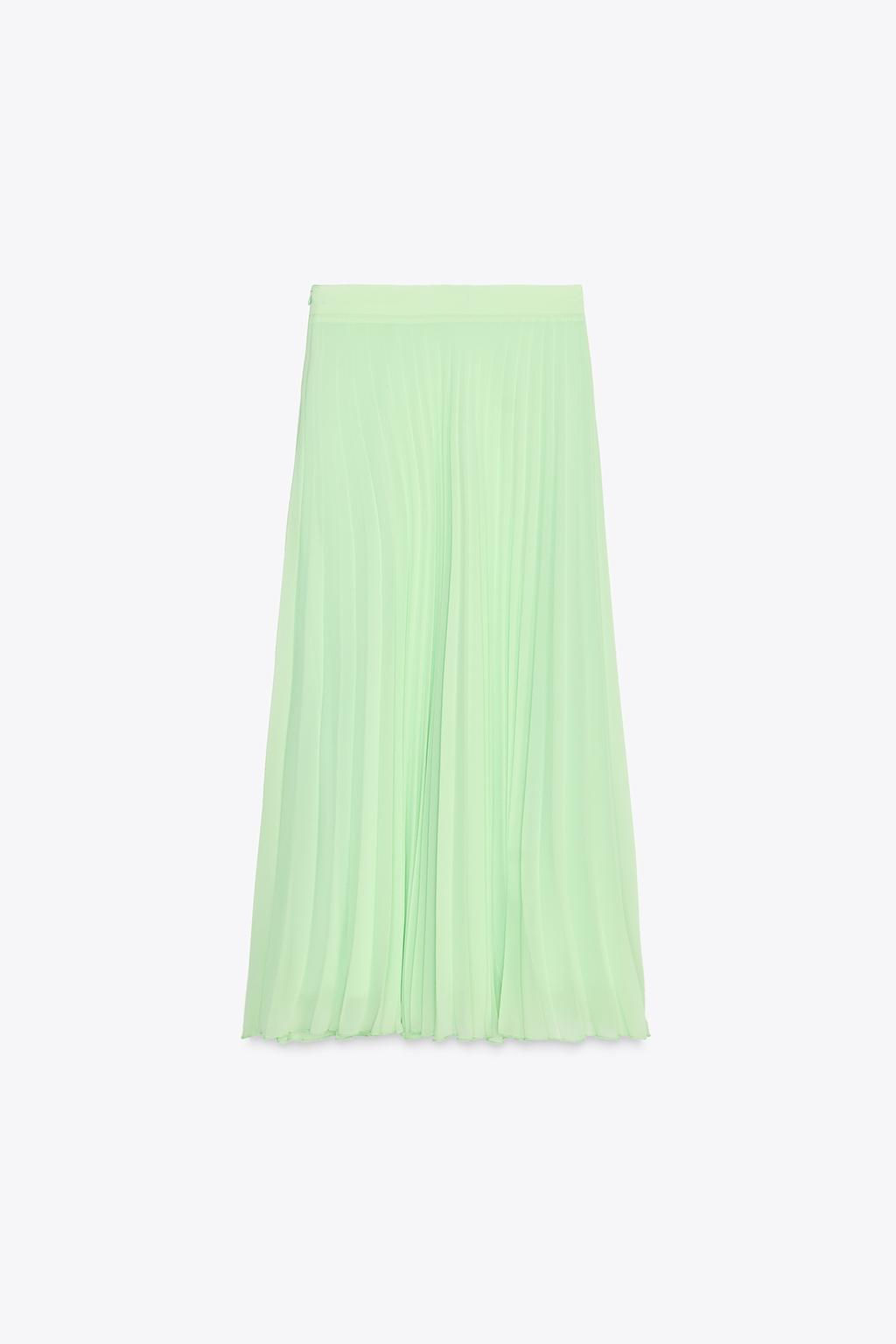 PLEATED MIDI SKIRT - Zara фото 9