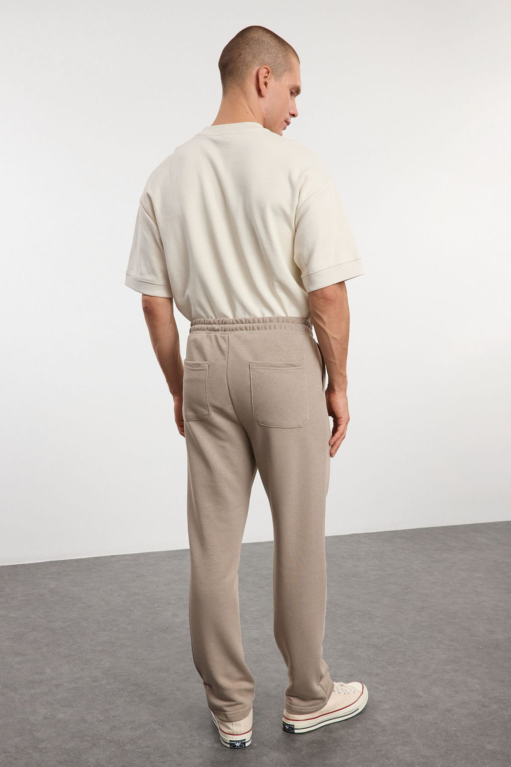 TRENDYOL MAN Unisex Siyah Straight Fit Basic Esofman Alt? TMNAW25EA00022 - Trendyolmilla фото 6