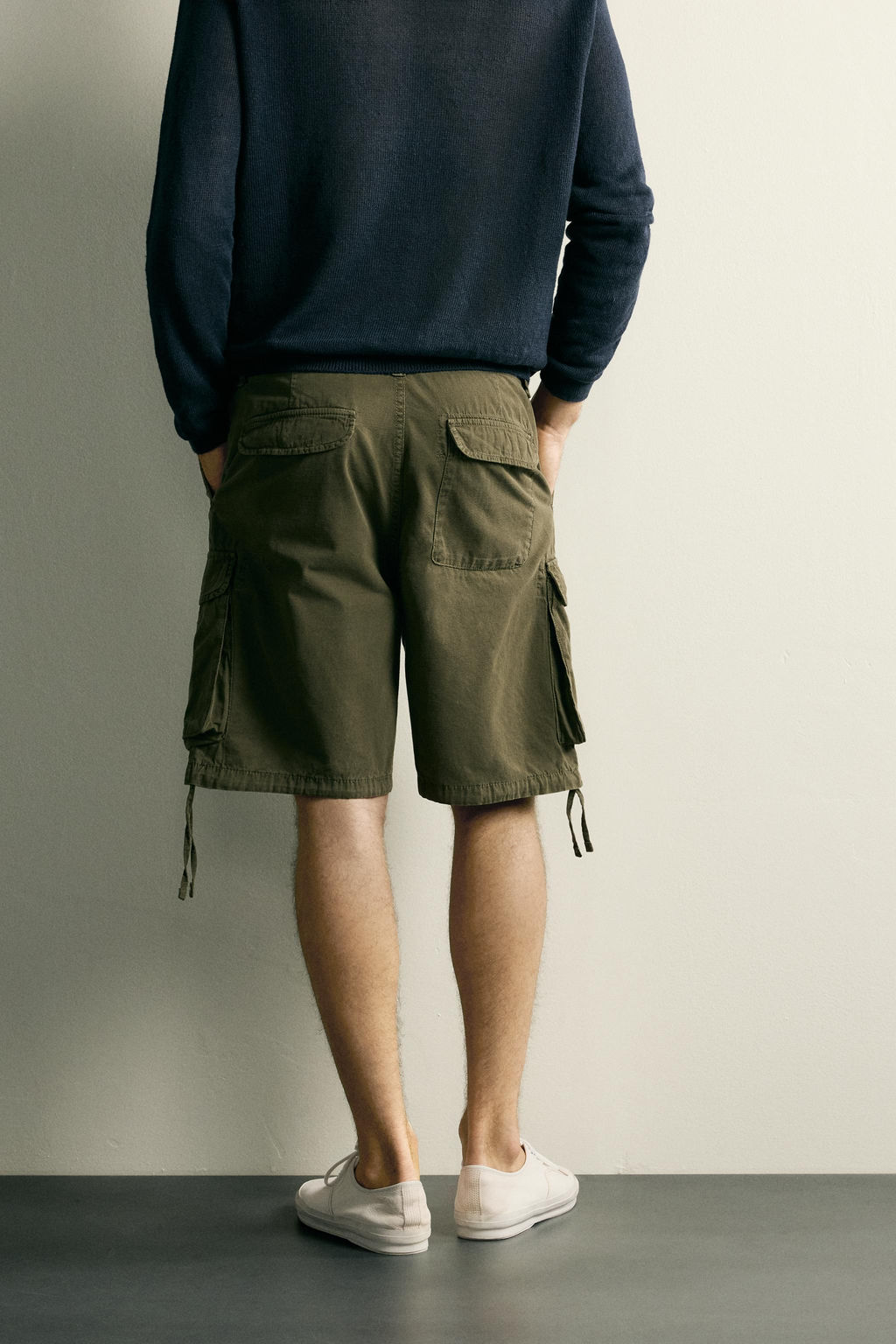 BERMUDA CARGO REGULAR FIT TRABILLAS / Khaki - Zara фото 3