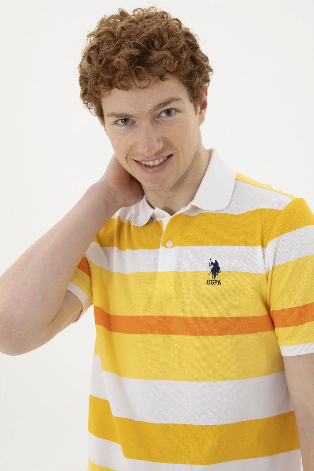 Мужская шафрановая футболка Неожиданная скидка в корзине - U.s. polo assn фото 2