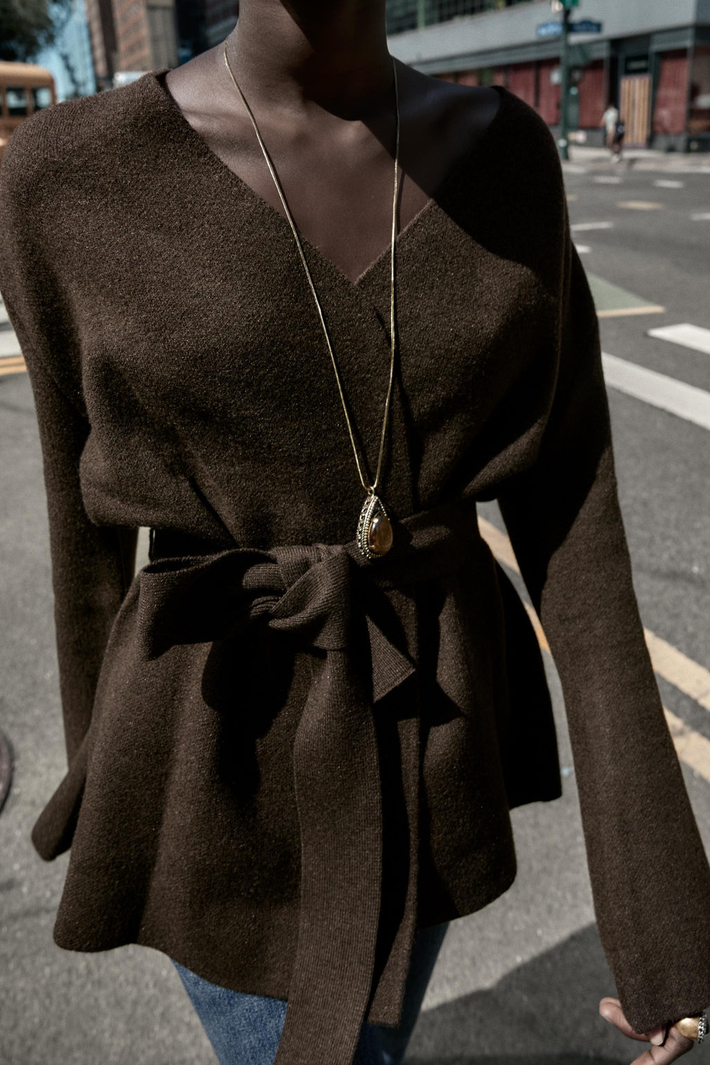 BELTED KNIT CARDIGAN - Zara фото 3