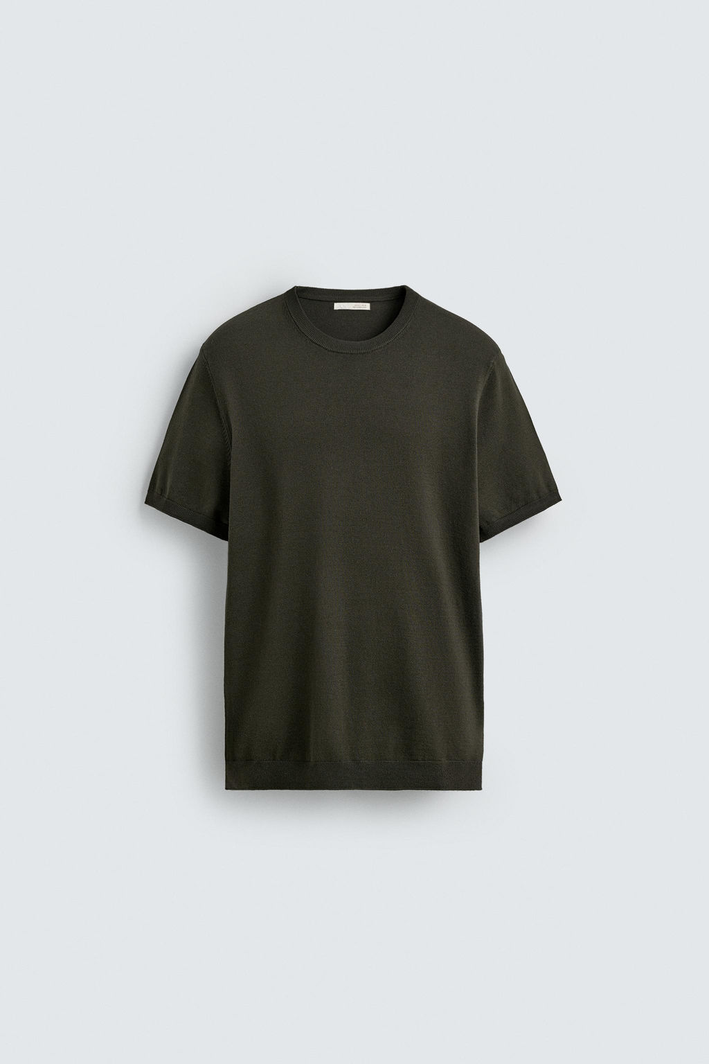 CAMISETA PUNTO MEZCLA VISCOSA / Plomo - Zara фото 6