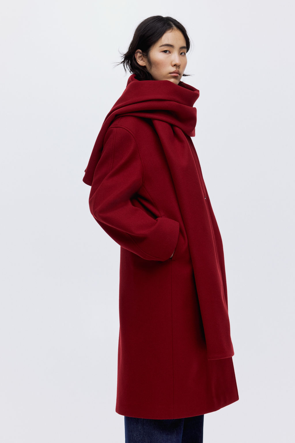 Abrigo con cuello tipo bufanda - H&m фото 4
