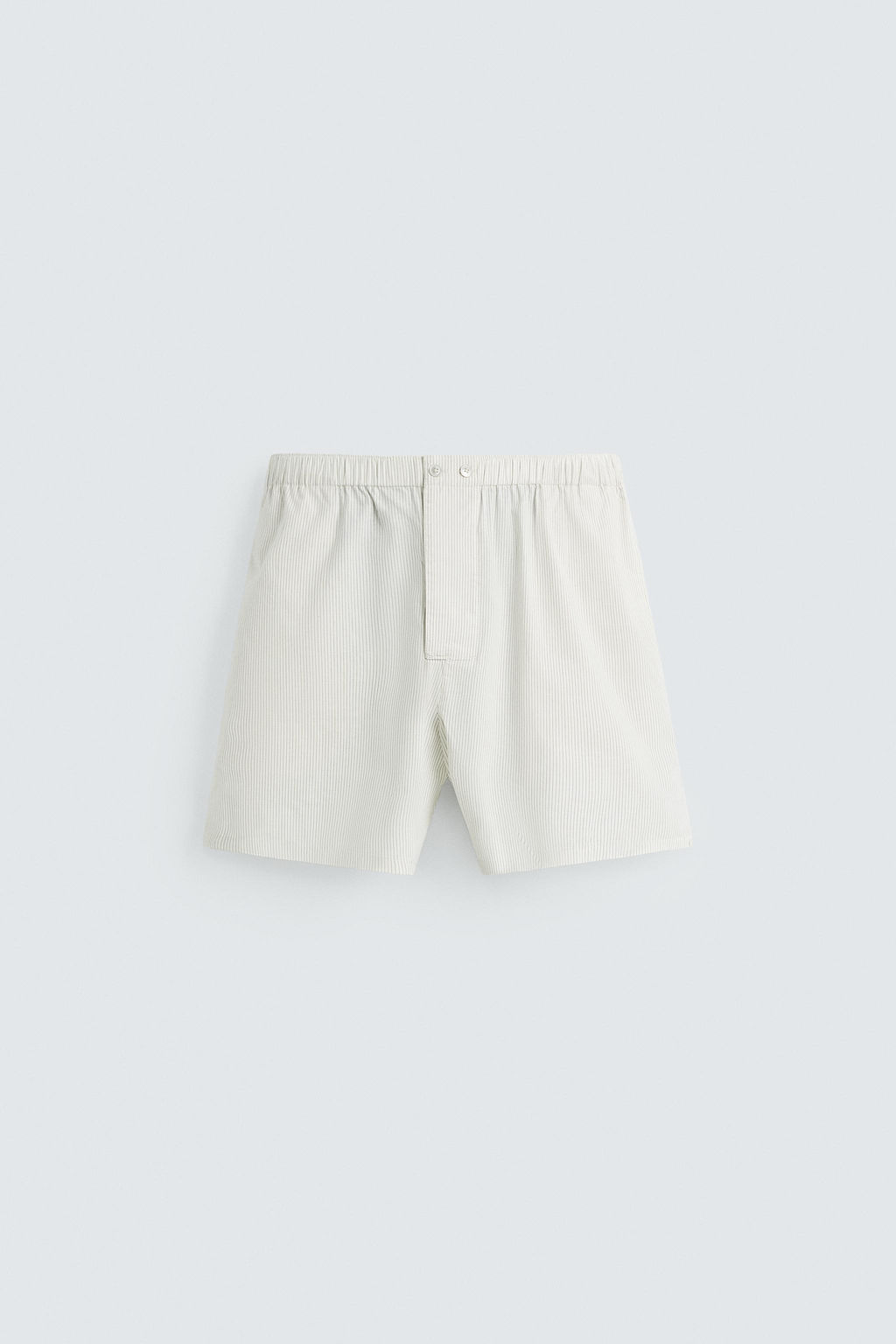 COTTON-HEMP STRIPED BERMUDA SHORTS - Zara фото 24