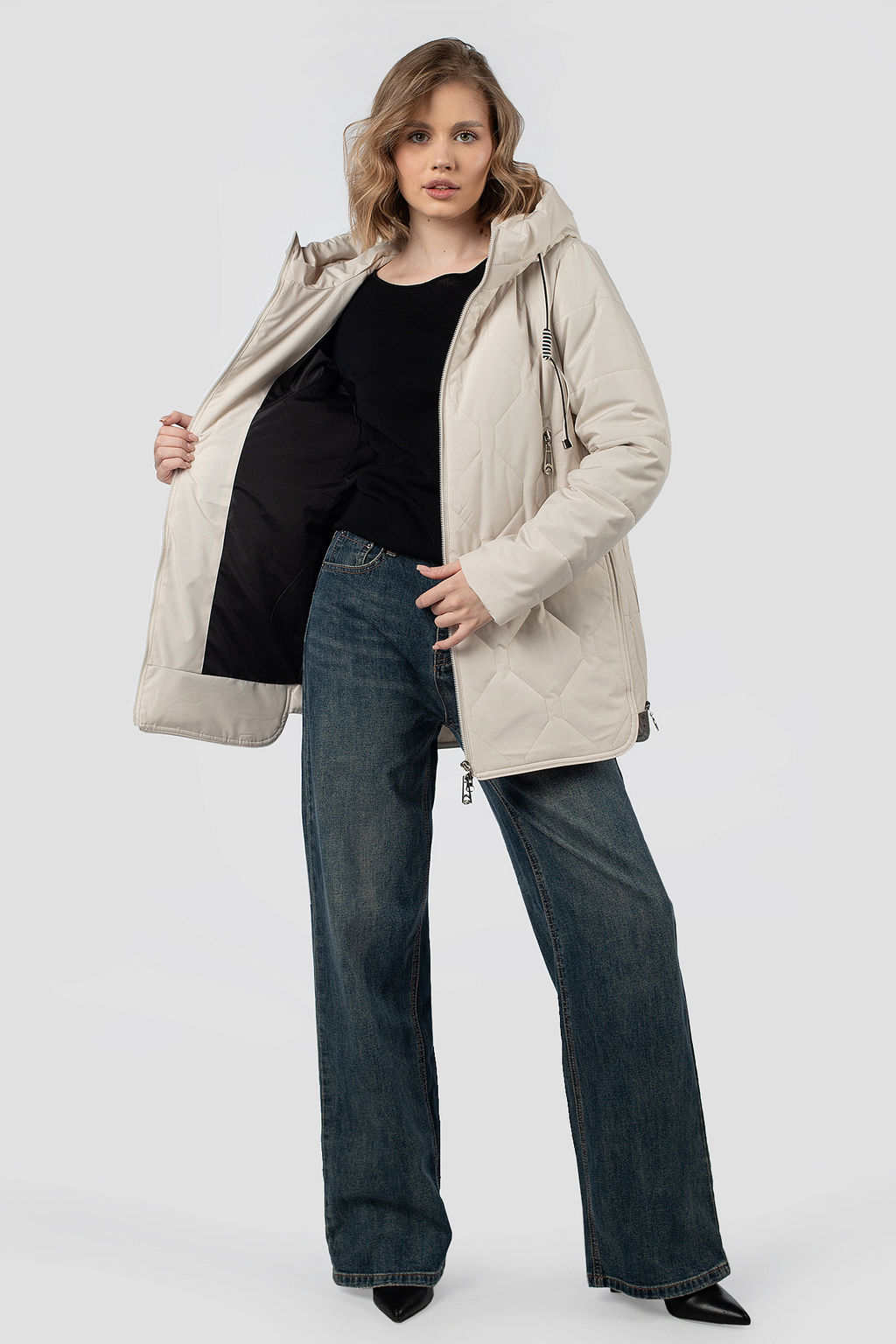 04-3135 Куртка женская демисезонная (Холлофайбер 100) - El podio фото 3