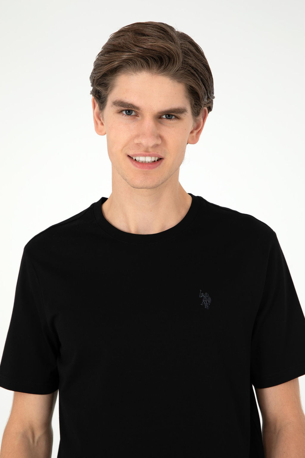 Мужская черная базовая футболка Неожиданная скидка в корзине - U.s. polo assn фото 2