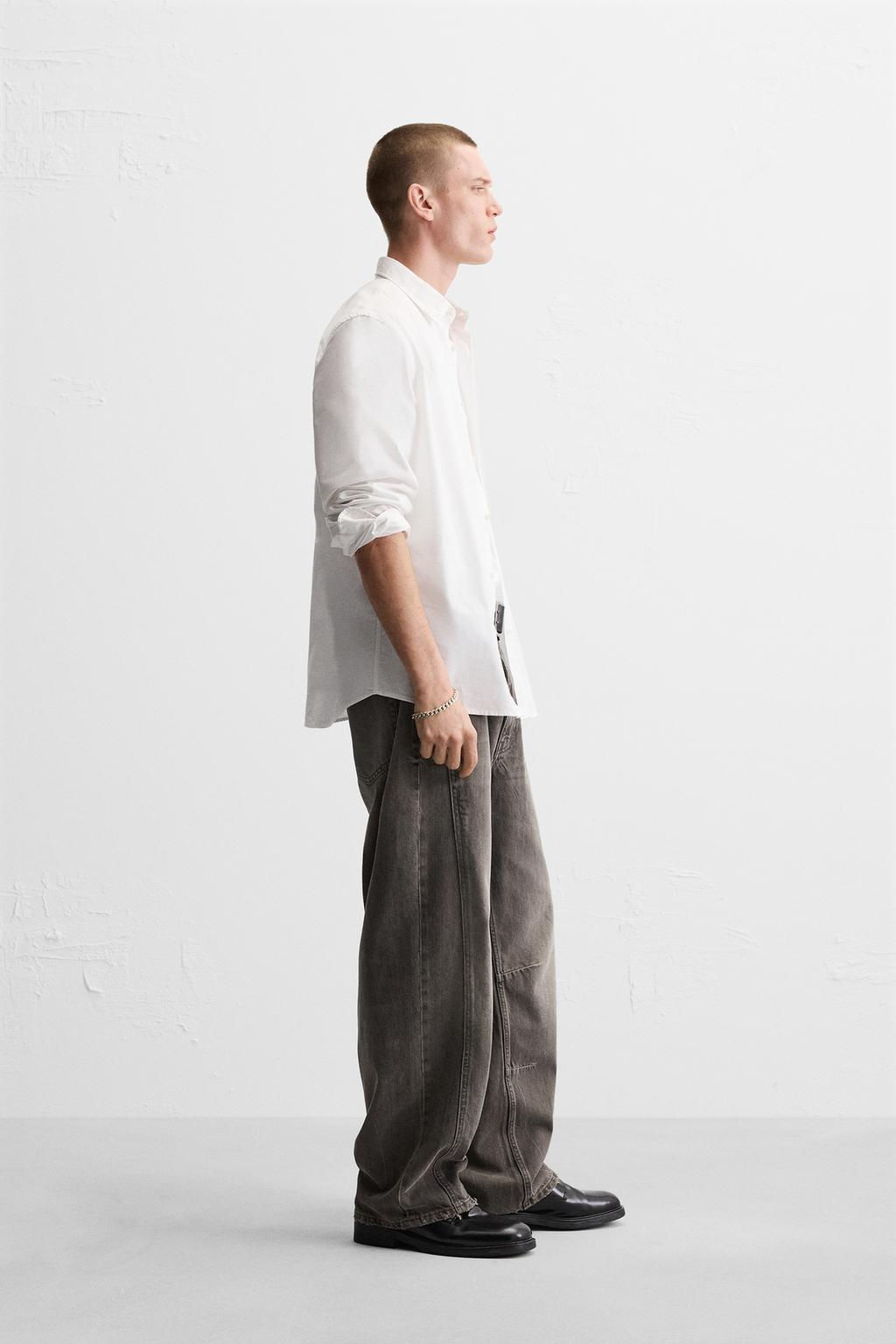 BAGGY JEANS WITH SEAM DETAIL - Zara фото 13