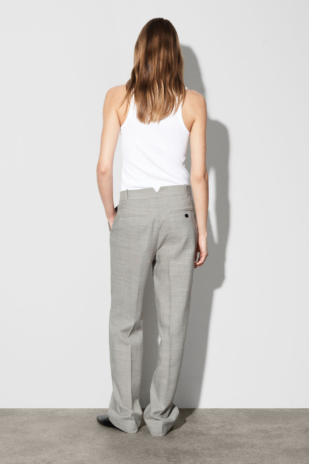 PANTAL?N STRAIGHT LEG EN MEZCLA DE LANA - H&m фото 4