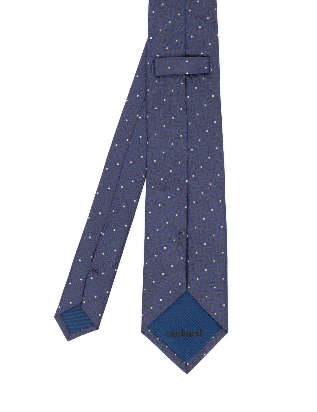 Коричневый шелковый галстук - Cacharel фото 5