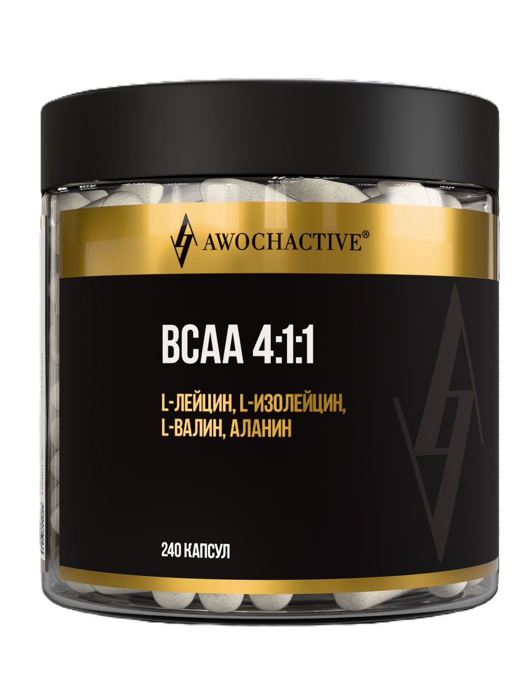 СПП диет питание Аминокислотный комплекс BCAA 4:1:1 240 капсул ТЖК 720 мг, тм AWOCHACTIVE фото 2