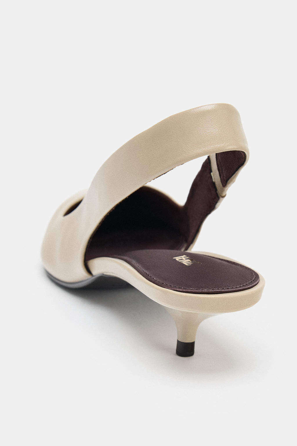 SLINGBACK KITTEN HEEL SHOES