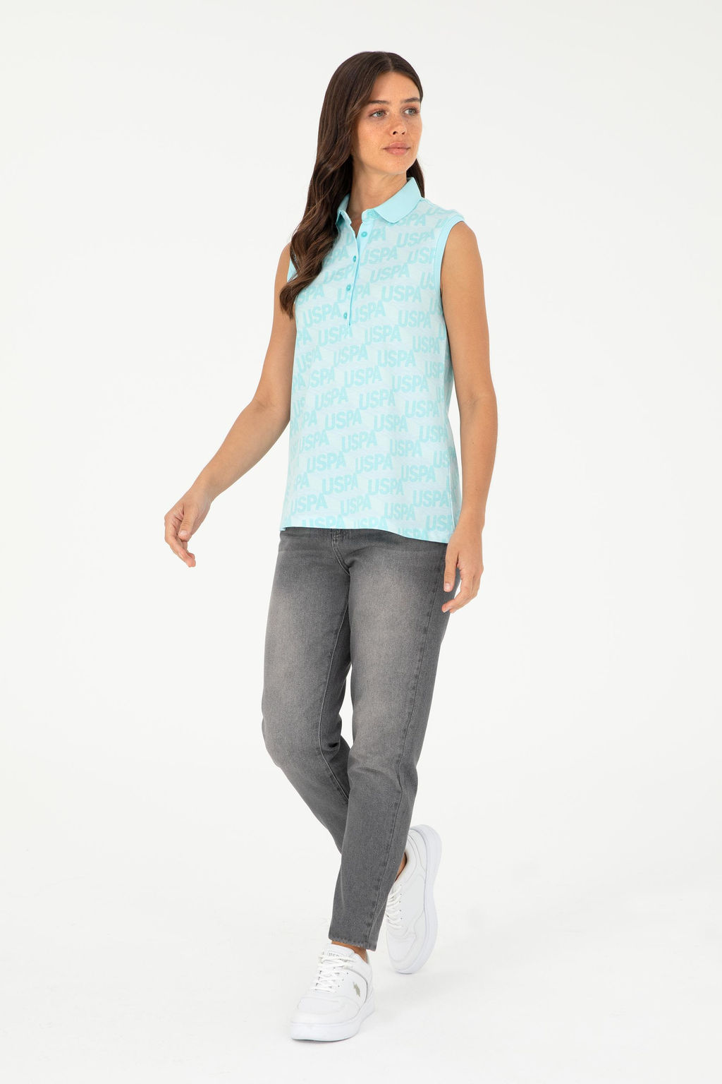 Женская мятная футболка Неожиданная скидка в корзине - U.s. polo assn фото 11