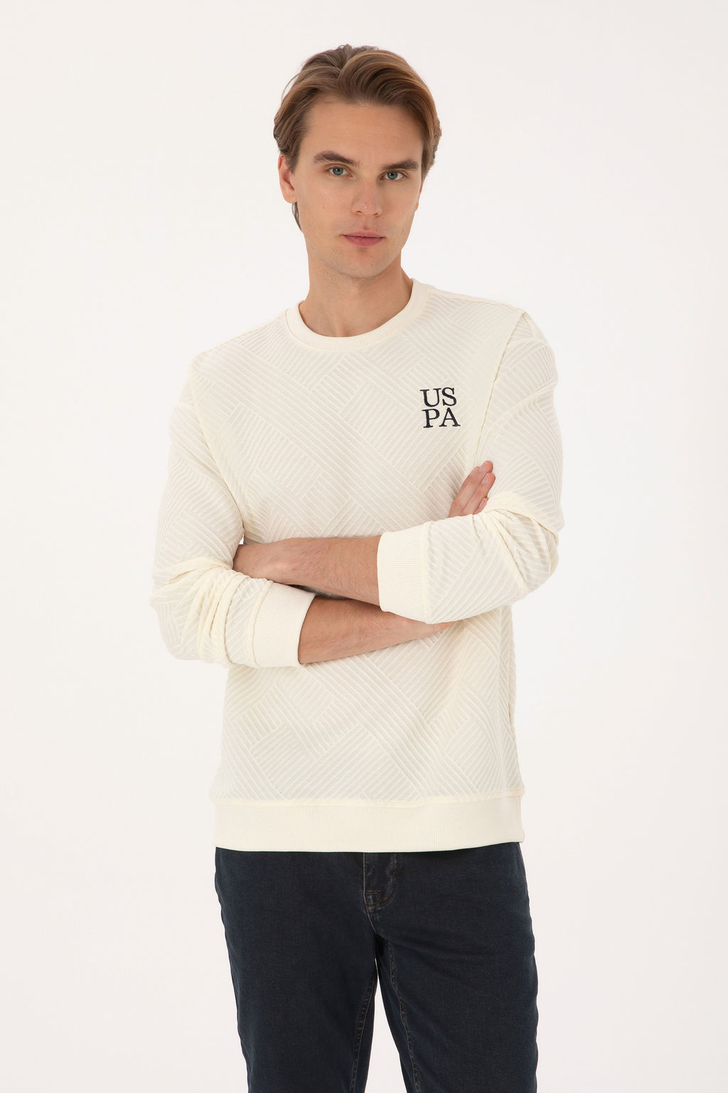 Erkek Krem Sweatshirt - U.s. polo assn фото 10