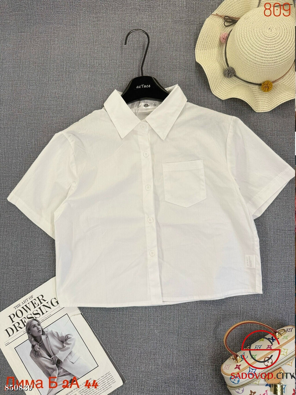 Рубашка женская однотонная - Bruno фото 3