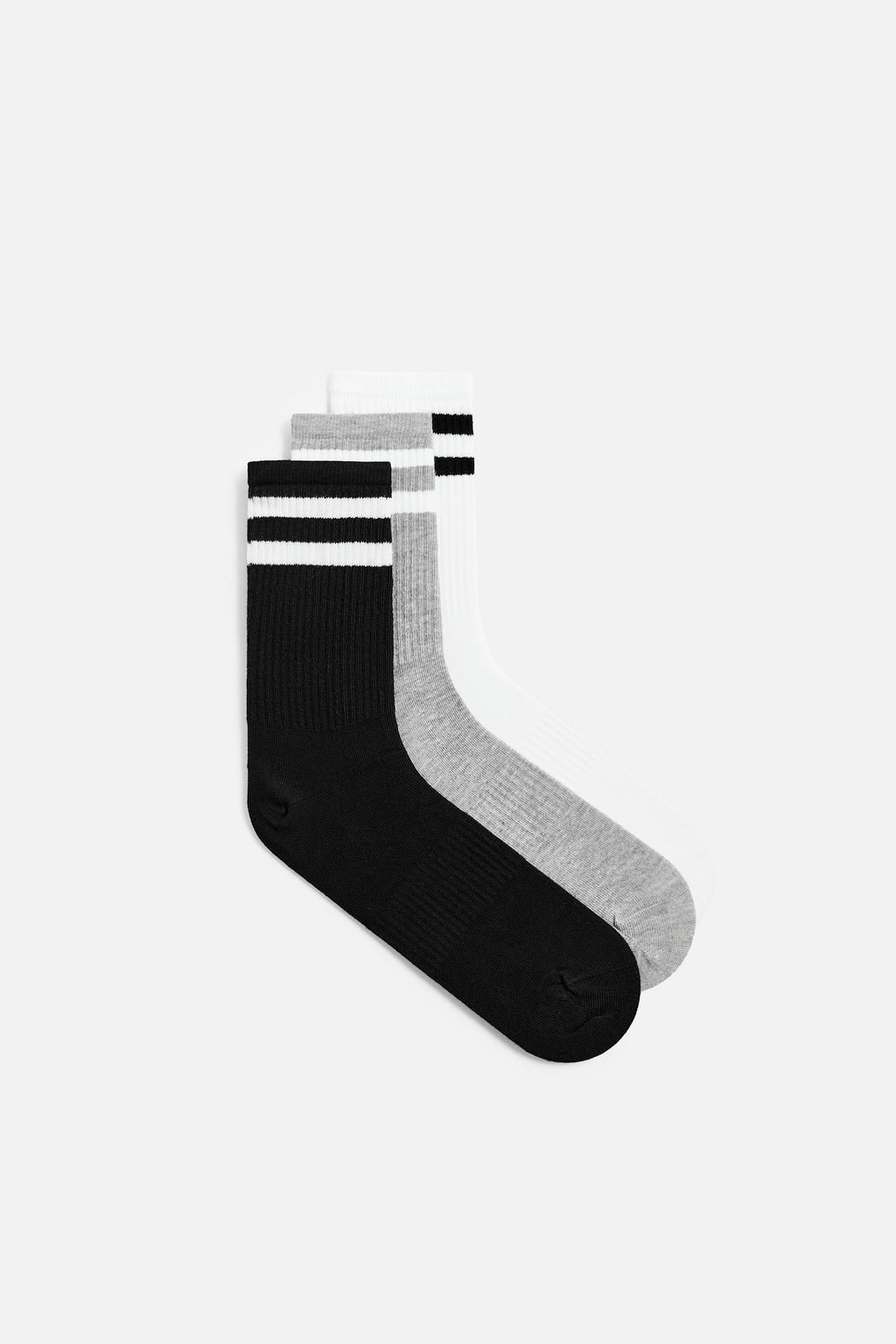 PACK OF 3 STRIPED SOCKS - Zara фото 2