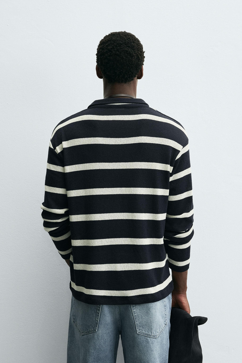 STRIPED JACQUARD POLO SHIRT - Zara фото 3