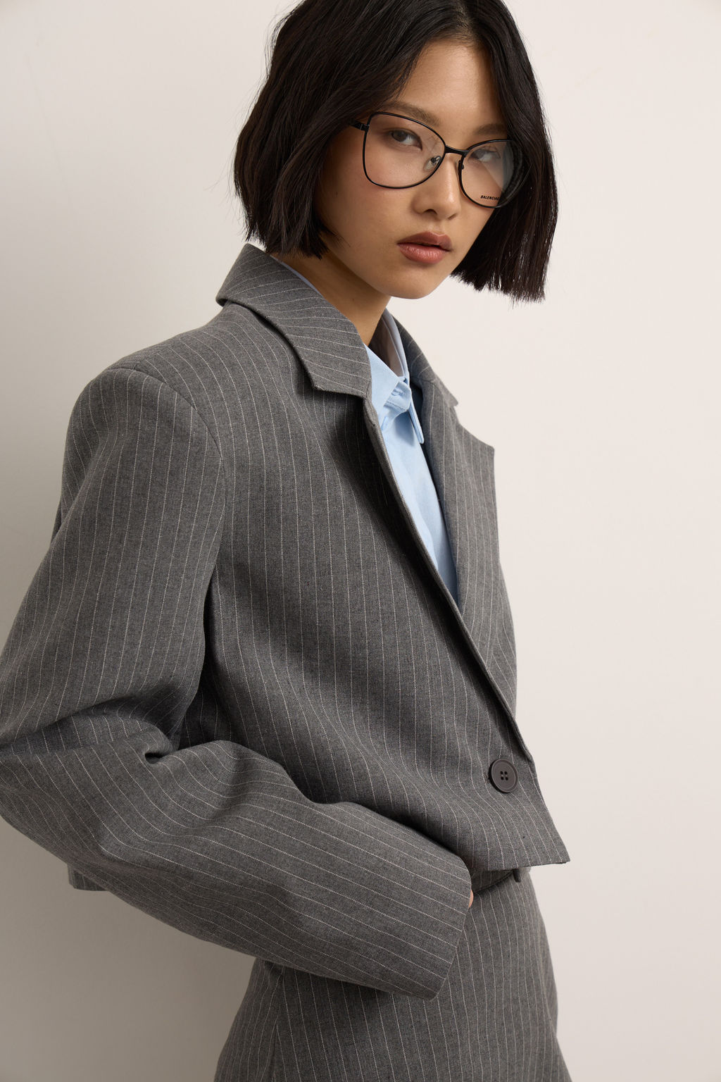 Жакет укороченный в полоску - Mollis фото 3