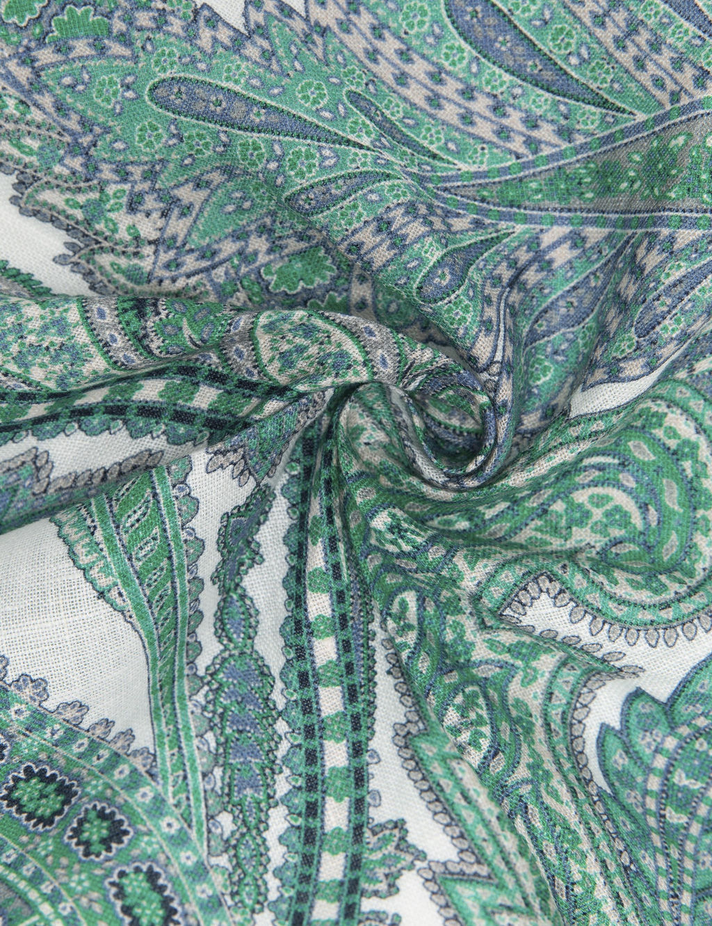 Зеленый льняной платок - Cacharel фото 3