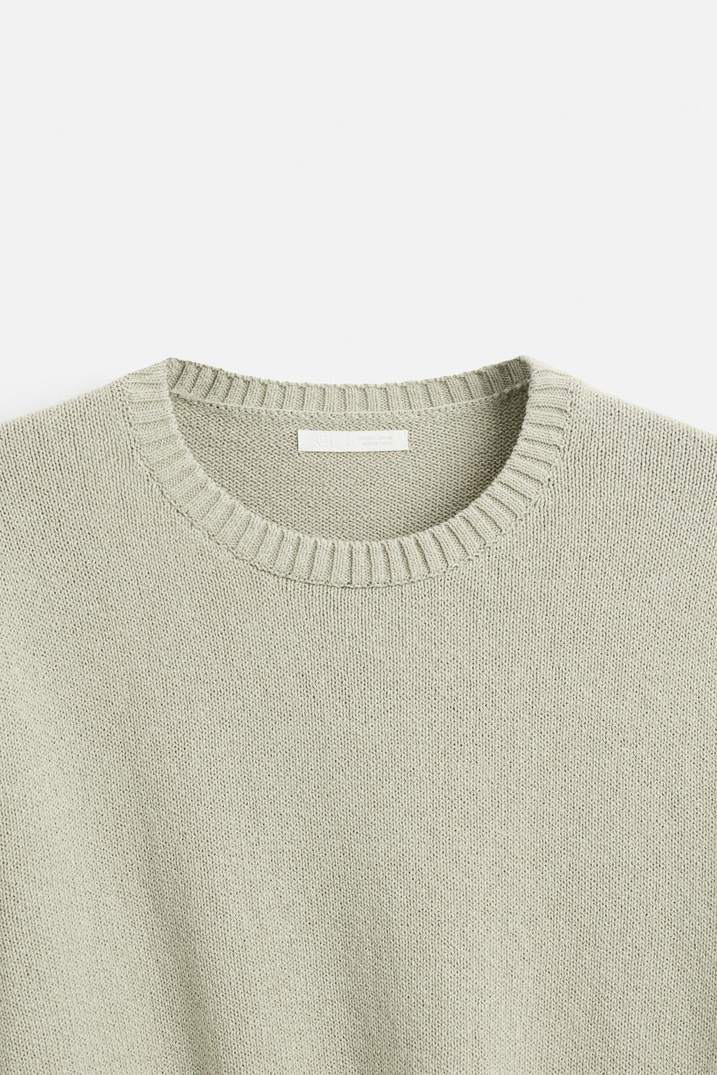 TEXTURED COTTON SWEATER - Zara фото 4