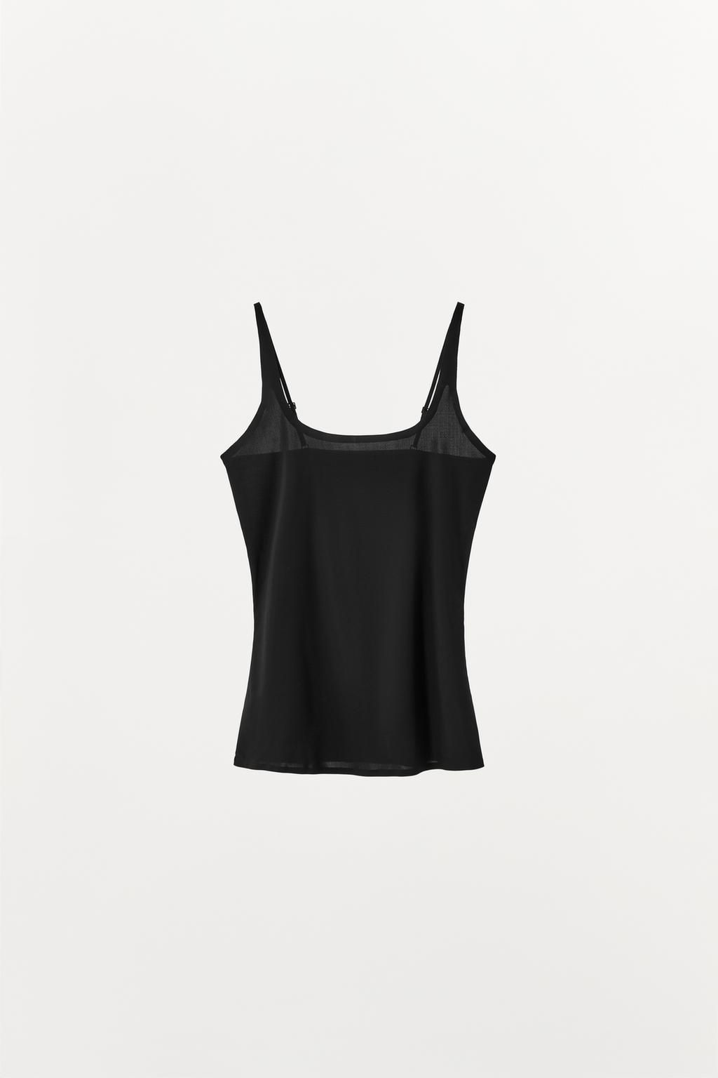 POLYAMIDE STRAP TOP - Zara фото 12
