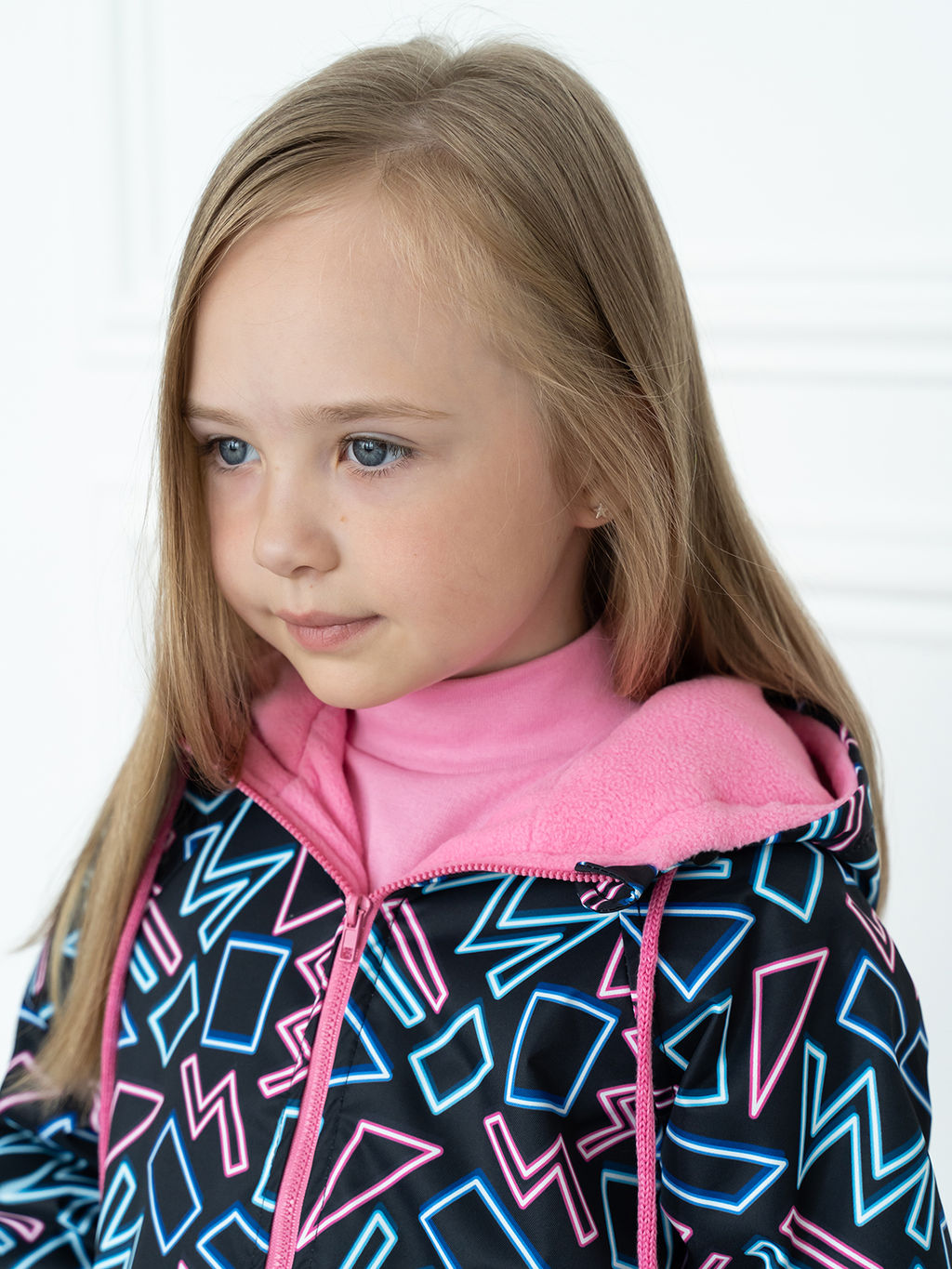Ветровка детская розовая