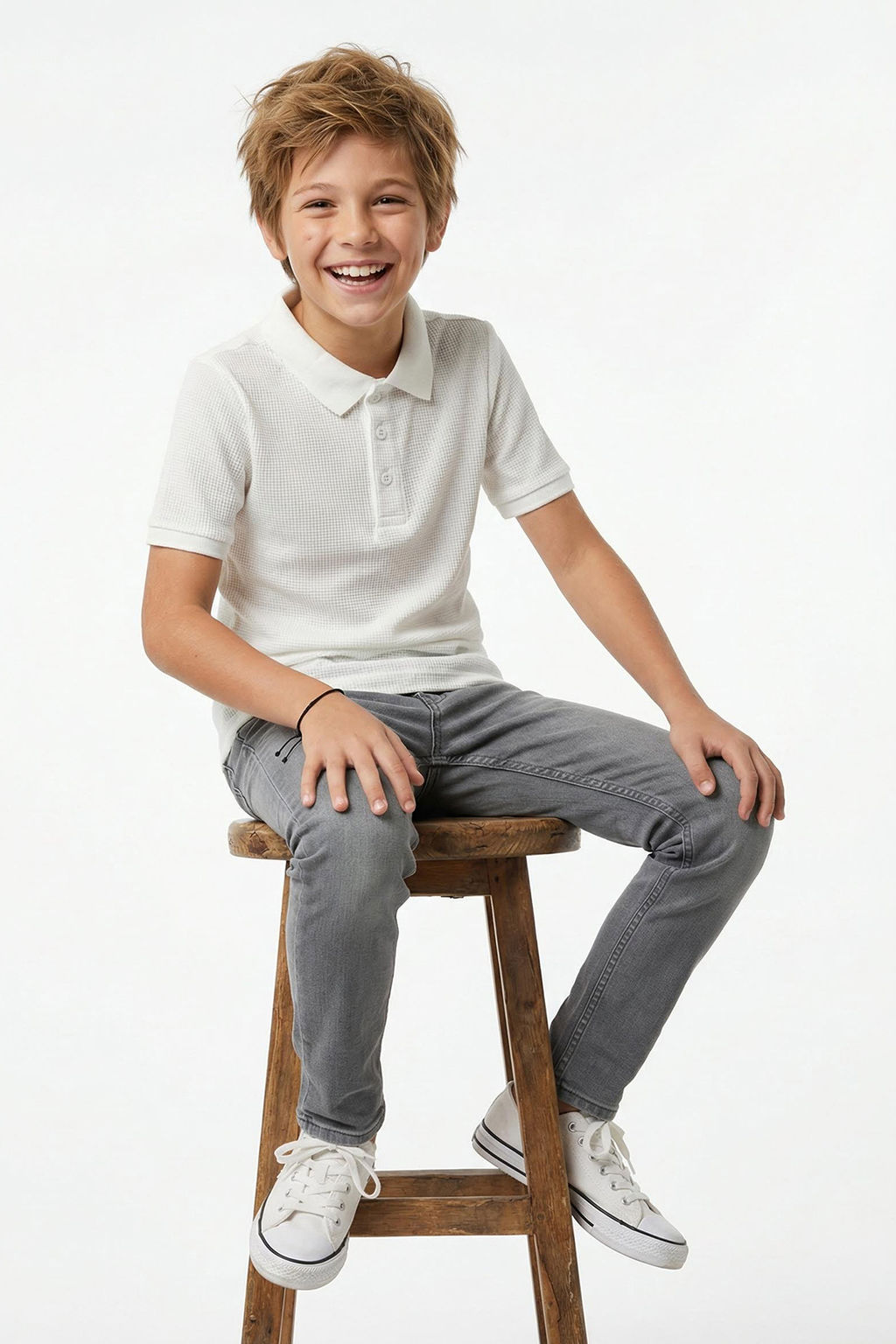 Yesil Erkek Cocuk Basic Regular/Normal Kal?p Polo Yaka K?sa Kol Orme T-Shirt TKDSS25TS00076 - Trendyolmilla фото 16