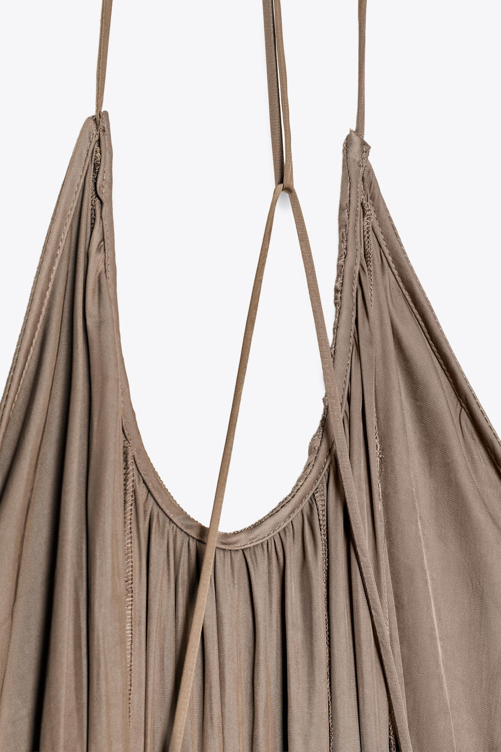 ZW COLLECTION LONG SATIN DRESS - Zara фото 16