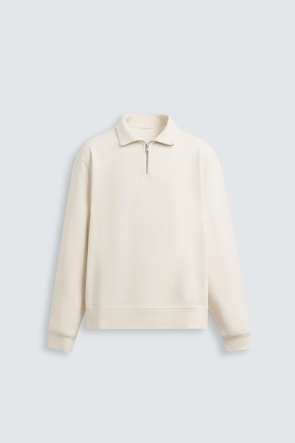 BASIC QUARTER-ZIP SWEATSHIRT - Zara фото 21