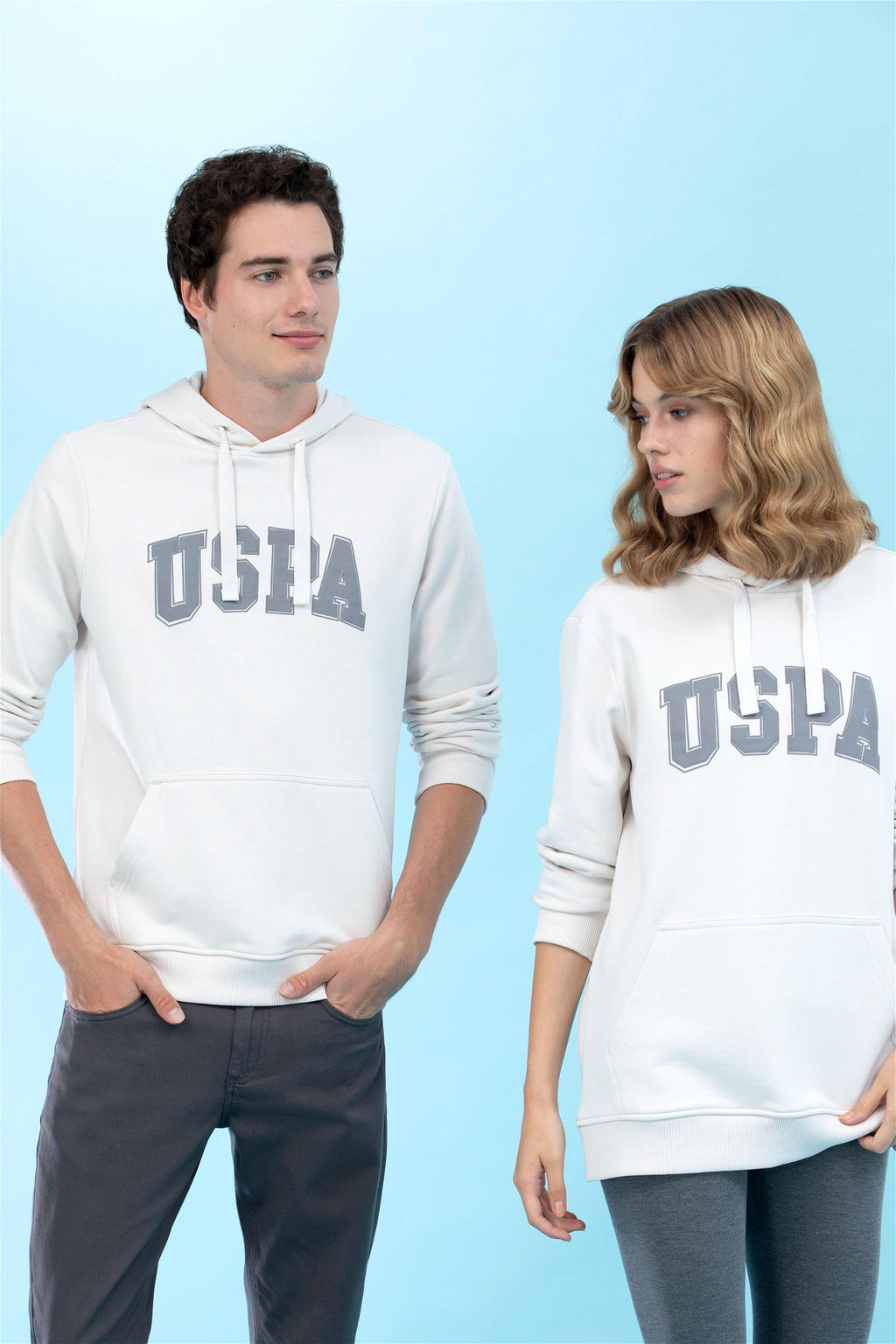U. S. Polo Assn Базовая толстовка с капюшоном Stone (унисекс) Неожиданная скидка в корзине