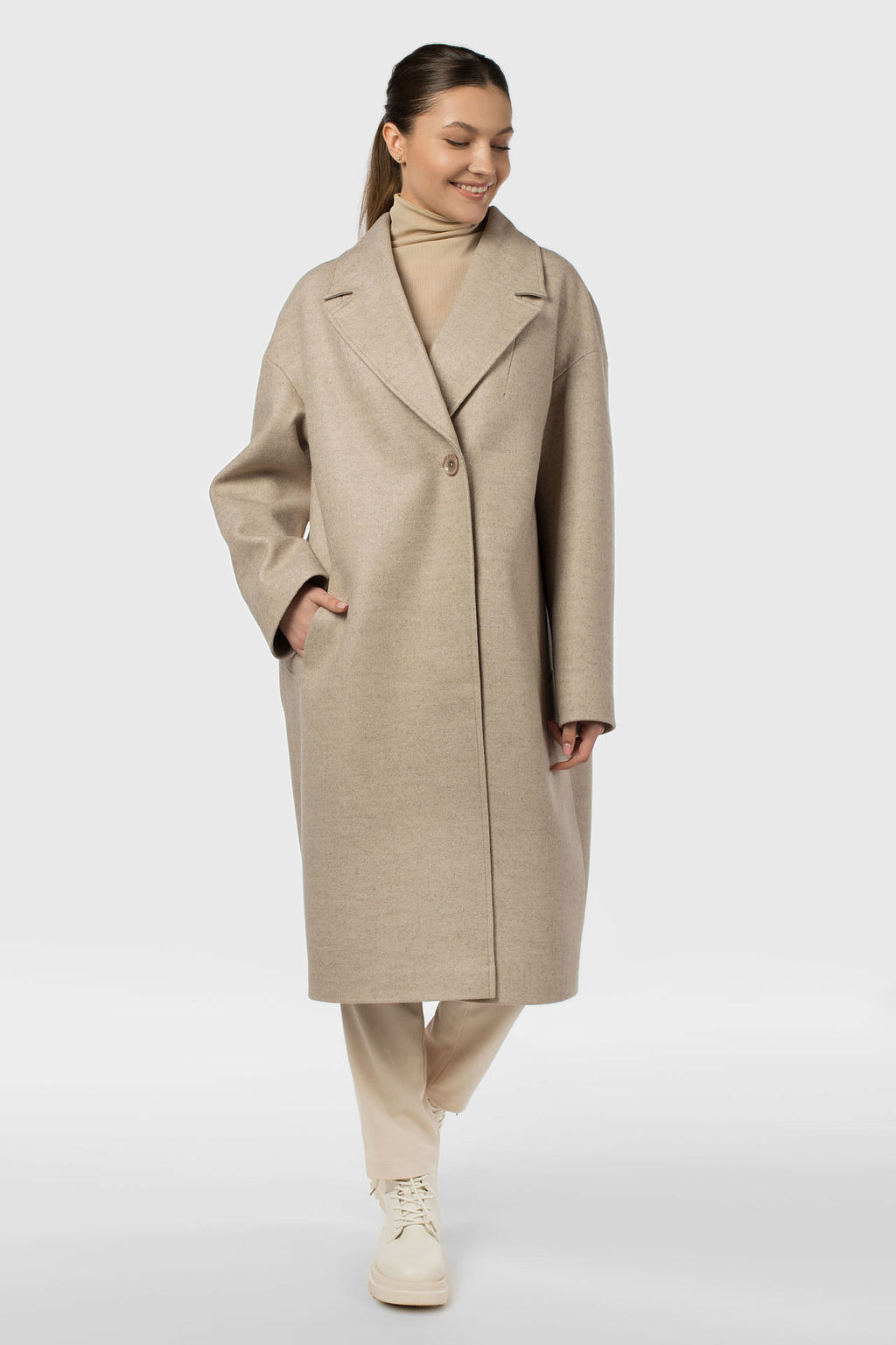 Пальто женское демисезонное - El podio фото 2