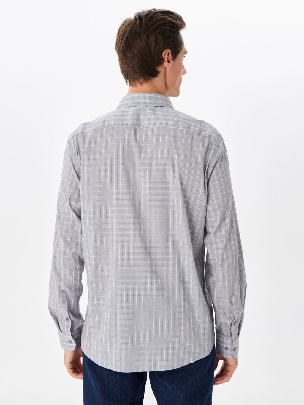 Сорочка мужская длинный рукав GREG 335/238/180/ZN/1p STRETCH  фото 5