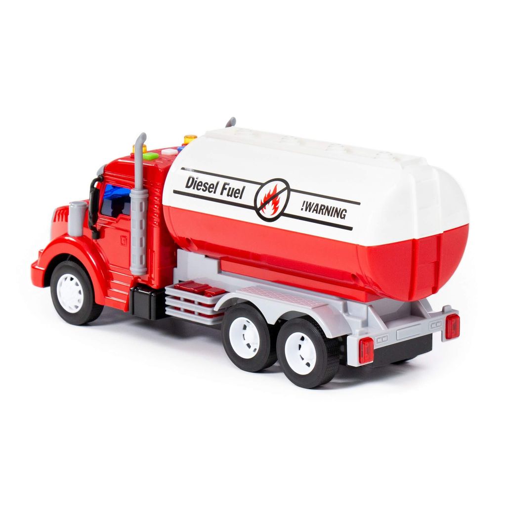 Профи, автомобиль с цистерной инерционный ( со светом и звуком) (красный) (в коробке) - Полесье фото 3